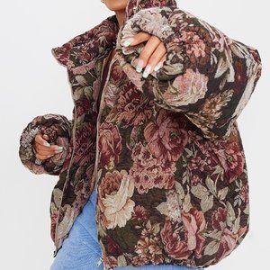 Out of Stock Tapestry Puffer Jacket